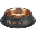 BE NORDIC Schüssel, Edelstahl/Gummi, schwarz/bronze 0,7 l/ o 21 cm